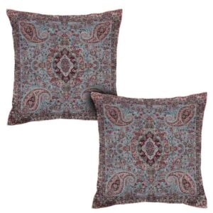 Persian Termeh Cushion Cover – Model Banafshe (2X) | Elegant Floral Design