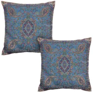Persian Termeh Cushion Cover – Model Salarii (2X) | Handmade Silk Cushion