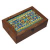 Arya Edition Persian Wooden Tea Storage Chest with Inner Compartments