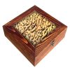 Poem-Inspired Persian Wooden Tea Chest with Decorative Storage