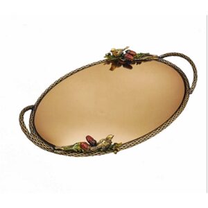 Sparrow Modern Brass Serving Tray – Elegant Gold Tea Tray