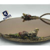 Sparrow Modern Brass Serving Tray - Elegant Gold Tea Tray