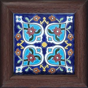 Decorative Persian Framed Ceramic Tile – Sonati