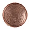 Msi01 Traditional Copper Serving Tray - Hand Engraved Geometric Tray