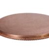 Msi01 Traditional Copper Serving Tray - Hand Engraved Geometric Tray