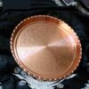 Golha Traditional Copper Serving Tray - Hand Engraved Geometric Tray