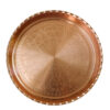Golha Traditional Copper Serving Tray - Hand Engraved Geometric Tray