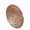 Hakaki Traditional Copper Serving Tray - Hand Engraved Geometric Tray