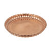 Msi Traditional Copper Serving Tray - Hand Embossed Geometric Tray