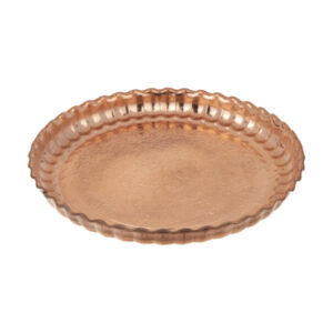 Msi Traditional Copper Serving Tray – Hand Embossed Geometric Tray