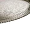 Silver Traditional Copper Serving Tray - Hand Engraved Geometric Tray