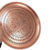Ashki Traditional Copper Serving Tray - Hand Engraved Geometric Tray