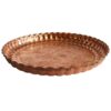 Flower Traditional Copper Serving Tray - Hand Embossed Floral Tray