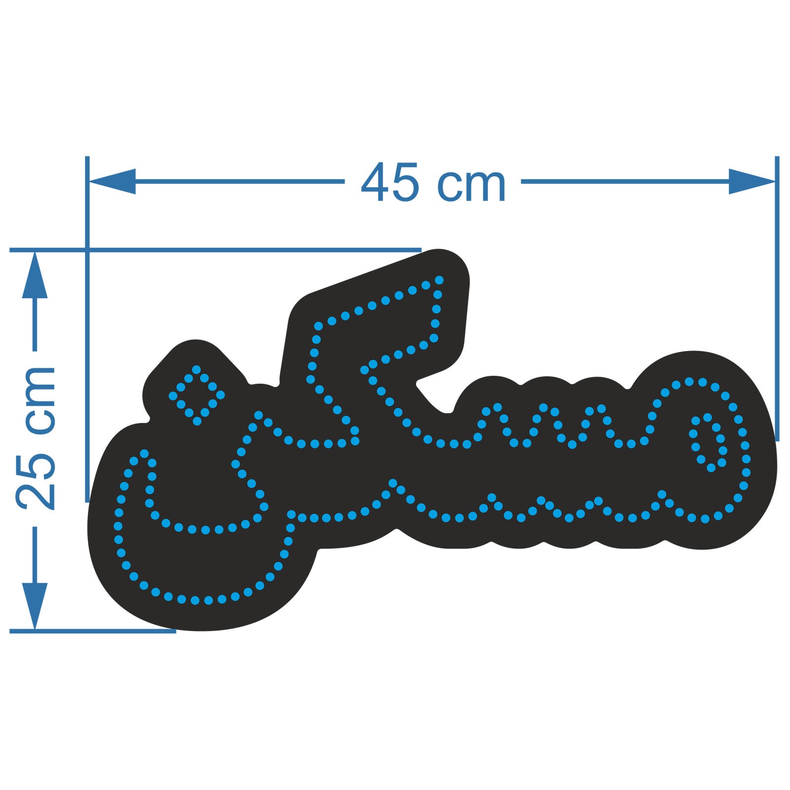 Persian LED Sign Board – Blue Maskan
