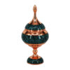 Handcrafted Persian Inlaid Turquoise Copper Sugar Bowl Vida
