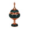 Handcrafted Persian Inlaid Turquoise Copper Sugar Bowl Vida