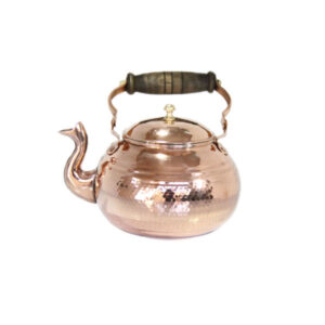 Persian Copper Tea Kettle Durable Stovetop Traditional Hammered Nazeri