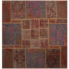 Vintage Persian Hand-Knotted Patchwork Carpet Lida