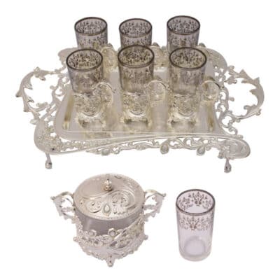 Persian Tea Set Model Karen Silver Color