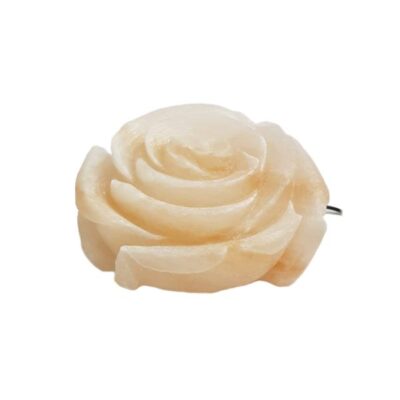 Persian Flower Salt Lamp with Natural Stone Design for Bedroom and Living Room