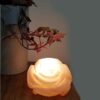 Persian Flower Salt Lamp - Handcrafted Natural Stone Design