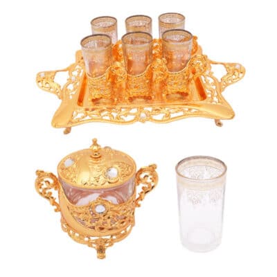 Persian Tea Set Model Celine Golden Color