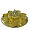 Persian Vintage Brass Tea Set & Tray Model Shiny