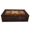 Arka Decorative Wooden Tea Chest with Storage Compartments