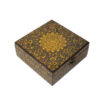 Elegant Wooden Tea Chest Box – With Golden Persian Accents