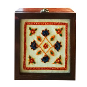 Patte Edition Wooden Tea Chest with Storage Compartments
