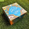 Handcrafted Persian Wooden Tea Organizer – Poetry Motif Storage Box