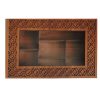 Sun Motif Wooden Tea Organizer Chest with Storage Compartments