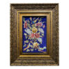 Hand-Knotted Persian Pictorial Rug from Qom Depicting Flower &Bird