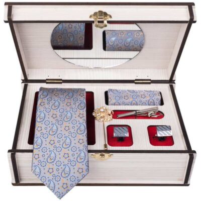 Men's Tie, Handkerchief & Cufflinks Neckwear Set - Luxurious Arash