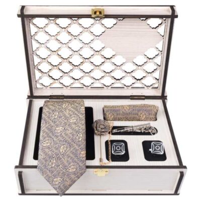 Men's Tie, Handkerchief & Cufflinks Neckwear Set - Luxurious Dayan