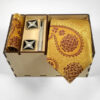 Men's Tie, Handkerchief & Cufflinks Neckwear Set - Luxurious Golden