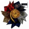 Men's Tie, Handkerchief & Cufflinks Neckwear Set - Luxurious Golden