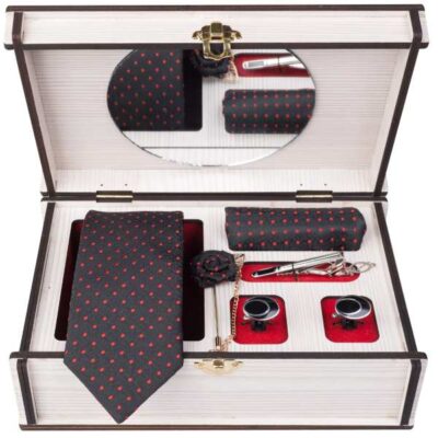 Men's Tie, Handkerchief & Cufflinks Neckwear Set - Luxurious Irvan