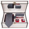Men's Tie, Handkerchief & Cufflinks Neckwear Set - Luxurious Sarvi