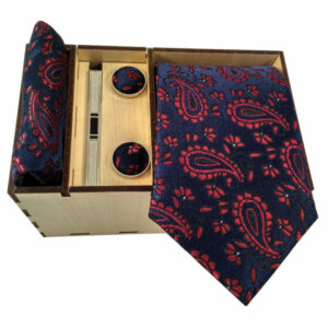 Men’s Tie, Handkerchief & Cufflinks Neckwear Set – Luxurious Special