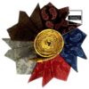 Men's Tie, Handkerchief & Cufflinks Neckwear Set - Luxurious Red
