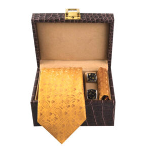 Men’s Tie, Handkerchief & Cufflinks Neckwear Set – Luxurious Tala