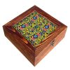 Bita I Wooden Tea Organizer Chest with Compact Sections
