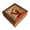 Khorshid Sun-Themed Persian Wooden Tea Chest with Storage Compartments>Product SKU <DKP-5770423