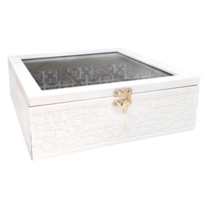 Mahani Wooden Tea Organizer Box – Traditional Persian Chest Design