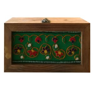 Mahsan Wooden Tea Organizer Chest – Vintage-Inspired Compartments