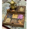 Wooden Tea Organizer Chest with Integrated Warmer – Nescafe Edition