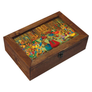 Regal Pars Queens Wooden Tea Chest – Elegant Persian Organizer