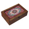 Sana Wooden Tea Storage Chest with Organized Compartments