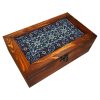 Silva Wooden Tea Organizer Chest – Box with Storage Slots